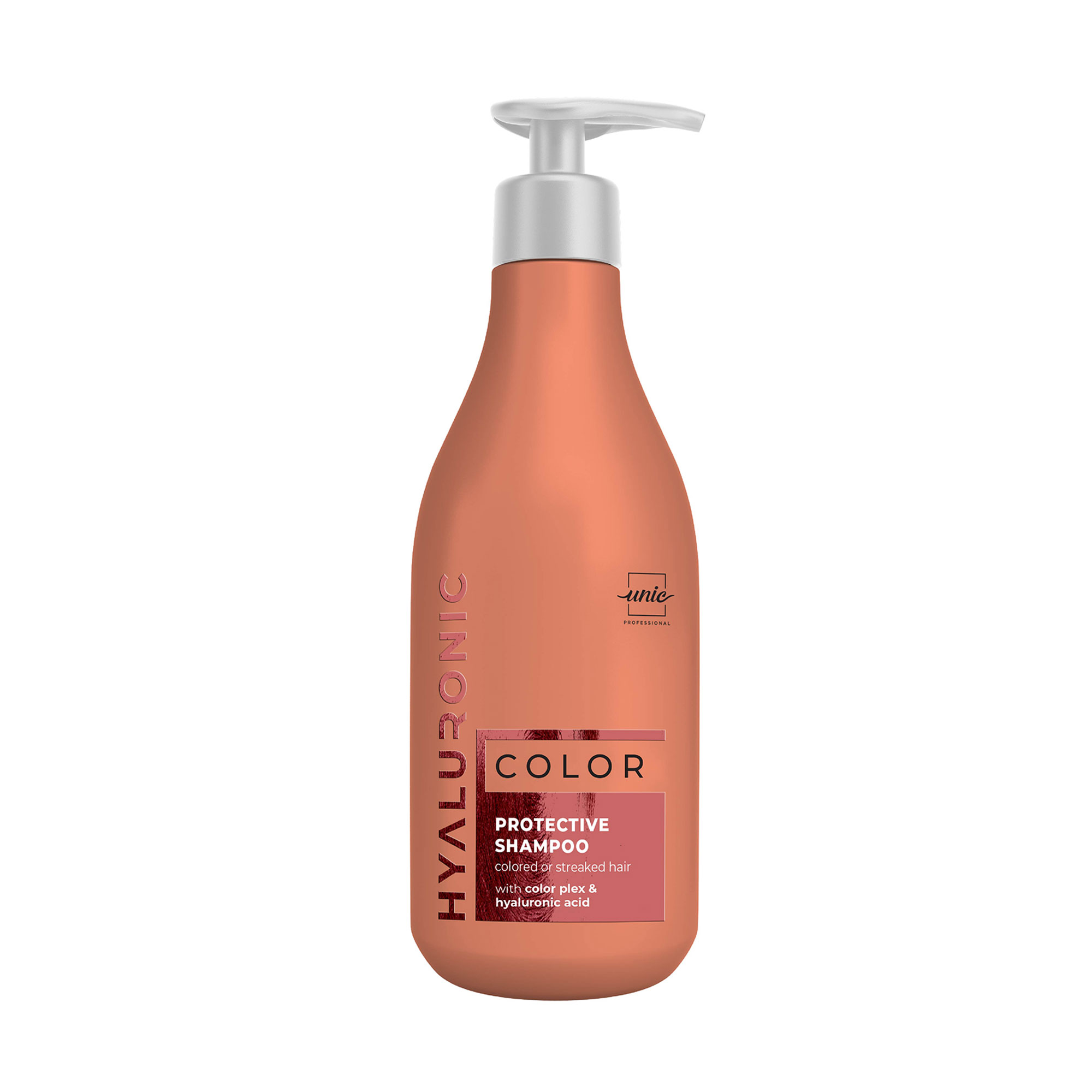 Шампунь Unic Hyaluronic Color Protective Shampoo для захисту фарбованого та мелірованого волосся, 500 мл